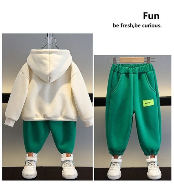 Boys' And Girls' Suit Fashionable Children's Clothing Spring And Autumn Sports Sweater - Image 2