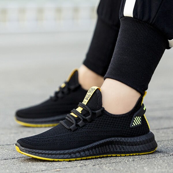 Men's shoes flying woven sneakers casual shoes - Image 5