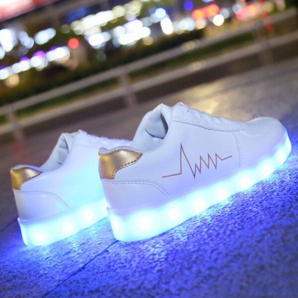 Luminous Shoes Usb Charging Led Flash Shoes Luminous Women's Shoes - Image 3