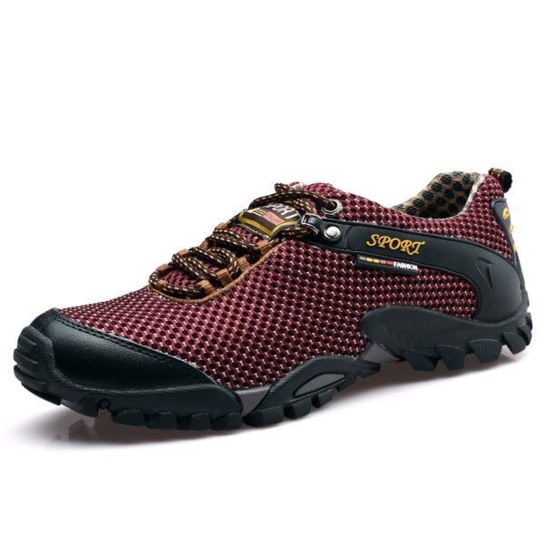 Breathable Outdoor Sports Men's Shoes Korean Version Of The Trend Of Casual Mesh Hiking Shoes Men's Large Size Shoes