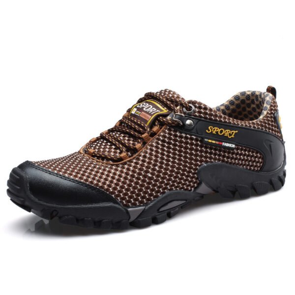 Breathable Outdoor Sports Men's Shoes Korean Version Of The Trend Of Casual Mesh Hiking Shoes Men's Large Size Shoes - Image 4