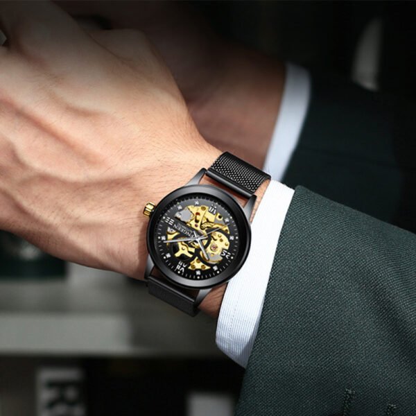 Fashion Luxury Luminous Waterproof Steel Band Mechanical Watch - Image 7