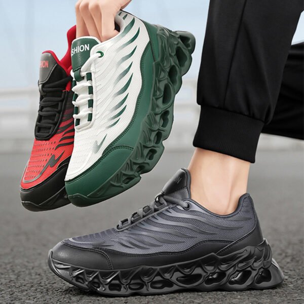 Men's Lace-up Sneakers Thick-soled Daddy Vulcanized Shoes Outdoor Running Sports Casual Shoes - Image 8