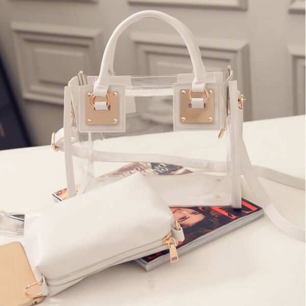 Women's Transparent Handbags Beach Bags Clear Jelly crystal Purse Crossbody Bags - Image 5