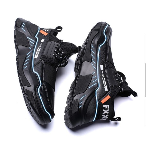 Spring flying woven breathable men's shoes foreign trade trend sports and leisure shoes wild men's running shoes