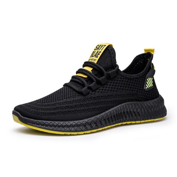 Men's shoes flying woven sneakers casual shoes - Image 2