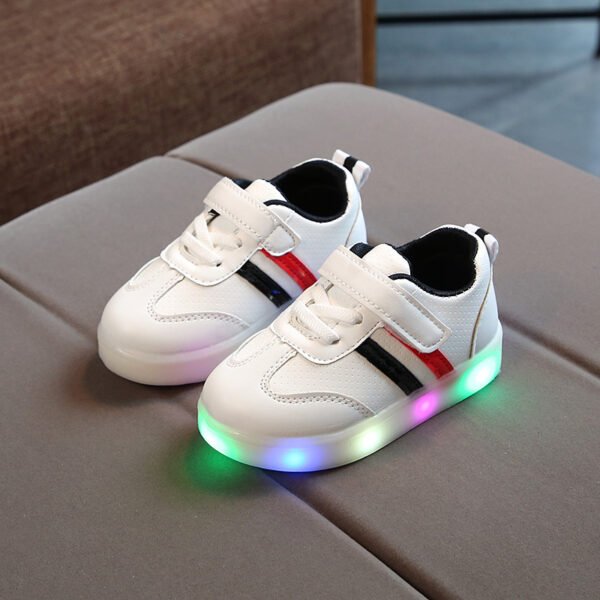 Kimmy White LED Sneakers Shoes - Image 3