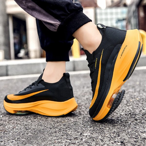 Air Cushion Sports Shoes Men Personalized Fashion Breathable Lace Up Knit Sneakers Casual Outdoor Running Walking Shoes - Image 7