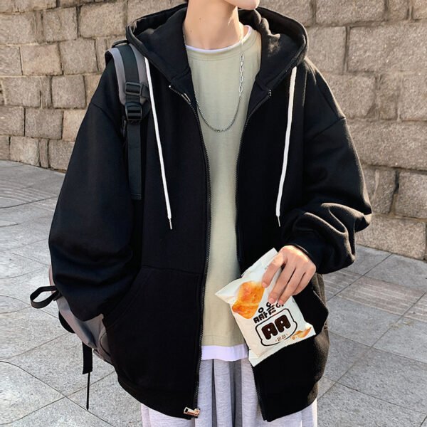 Mens Jackets Hooded Coats Casual Zipper - Image 5