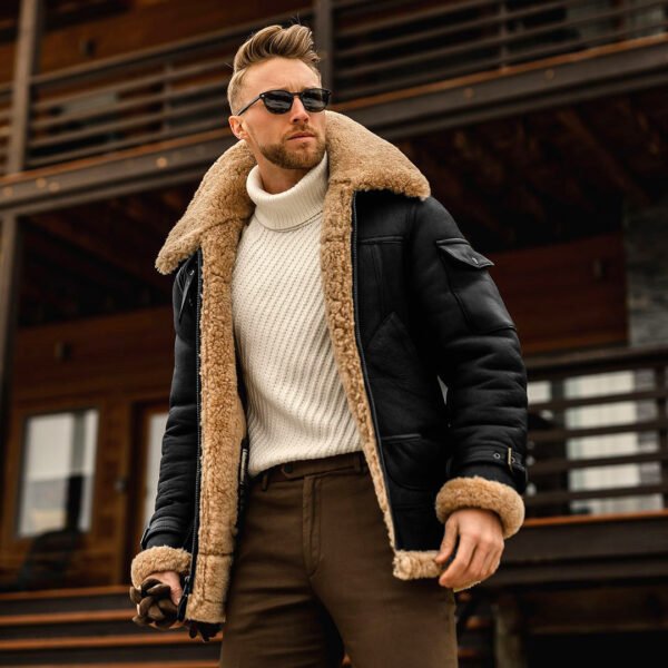 Winter Jacket Mens Military Fleece Warm Jackets Male Fur Collar Coats Army Tactical Jacket - Image 7