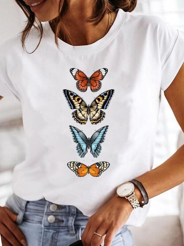 Women's Casual Short-sleeved Printed T-shirt - Image 6