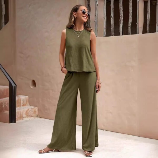 Women's Two Pieces Suit Full Trouser Set Female casual Outfit Clothes - Image 5