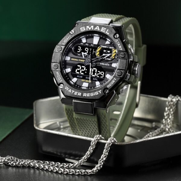 Digital Alloy Electronic Watch Men - Image 2