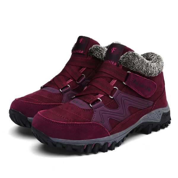 Cotton Shoes Winter Plus Velvet Thickening Outdoor Large Size Sports Running Shoes - Image 4