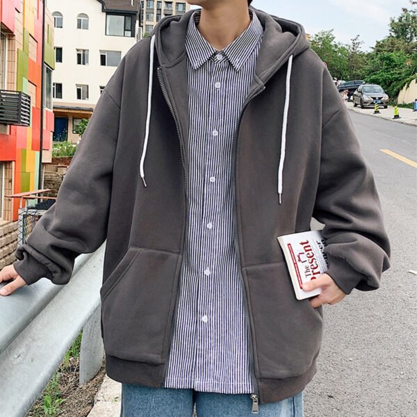 Mens Jackets Hooded Coats Casual Zipper - Image 7