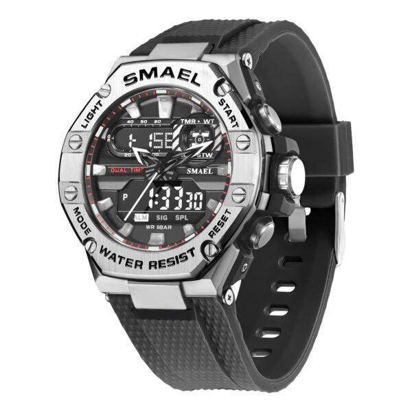 Digital Alloy Electronic Watch Men - Image 4