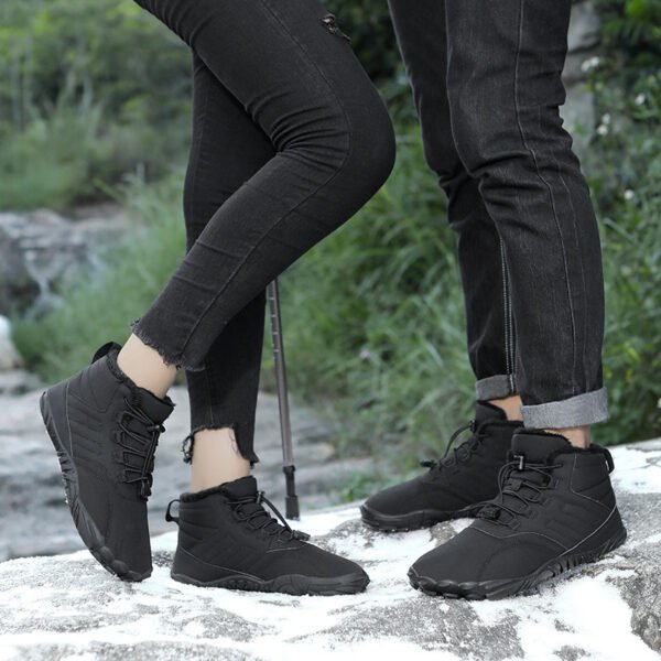 Outdoor Sports Cotton Shoes For Men And Women Winter Warm Slip-on Boots Wear-resistant Anti-ski Thickened Shoes Couple - Image 4