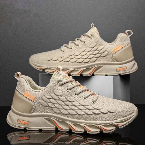 Season Air Cushion Sneaker Fly-kit Mesh Casual Shoes Breathable Versatile Shoes Men's Running Shoes - Image 5