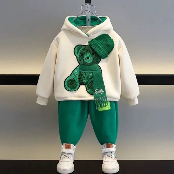 Boys' And Girls' Suit Fashionable Children's Clothing Spring And Autumn Sports Sweater - Image 4