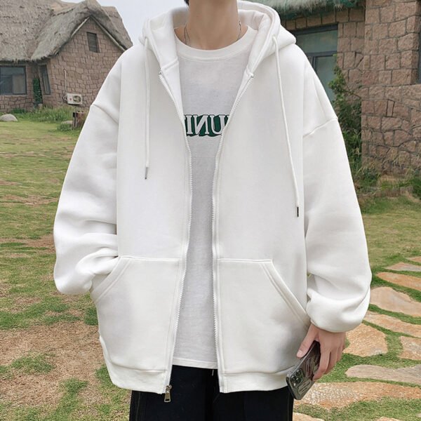 Mens Jackets Hooded Coats Casual Zipper - Image 4