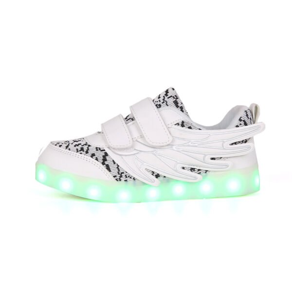 Children's Shoes Led Light Shoes Children's Wings Light Shoes Usb Charging Colorful Luminous Shoes Casual Light Shoes - Image 5