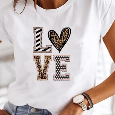 Women's Casual Short-sleeved Printed T-shirt