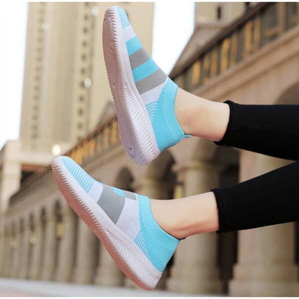 Women's Sneakers Women Vulcanized Shoes Woman Causal Fashion Knitted Sock Shoes Ladies Slip On Comfort Female Plus Size Loafers - Image 2