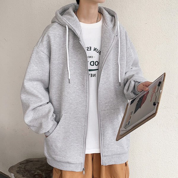Mens Jackets Hooded Coats Casual Zipper - Image 8