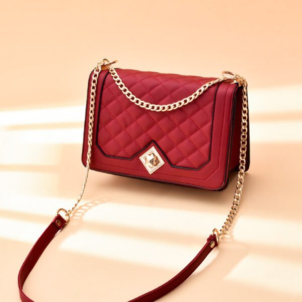 One-Shoulder Portable Diagonal Cross-Embroidered Handbags - Image 6