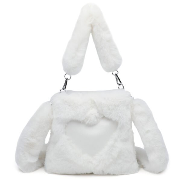 Women Fluffy Shoulder Bag Top-handle Bag Female Autumn Winter Handbag Plush Tote Girls Fashion Shopping Bags Handbags For Women - Image 7