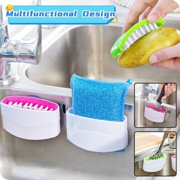 Creative Kitchen Knife And Fork Chopsticks Cleaning Brush With Suction Cup Fruit And Vegetable Cleaning Brush Kitchen Cleaning Brush - Image 10