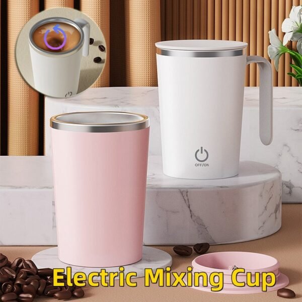 Kitchen Electric Mixing Cup Stirring Coffee Cup Automatic Mixing Mugs Cup Lazy Rotating Magnetic Water Cup - Image 3
