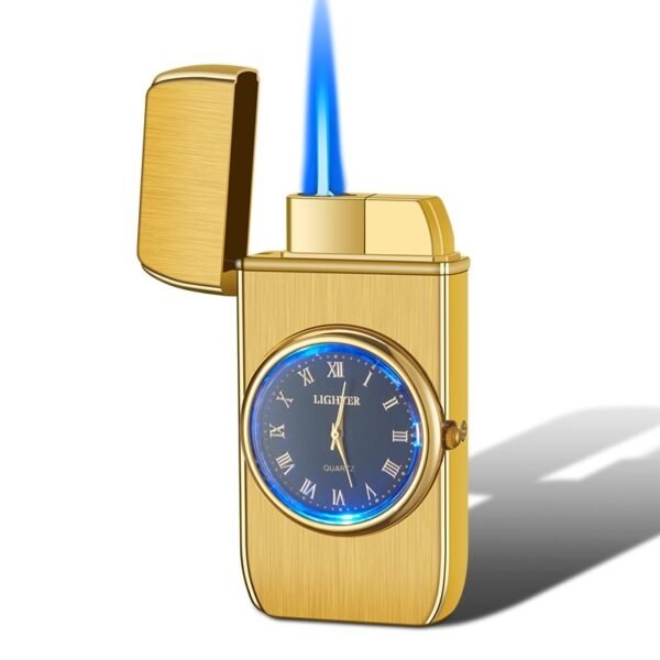 Personalized Creative Multifunctional Electronic Watch Cigarette Lighter-in-one Body Multi-purpose LED Flashing Lamp Gift Lighter - Image 6