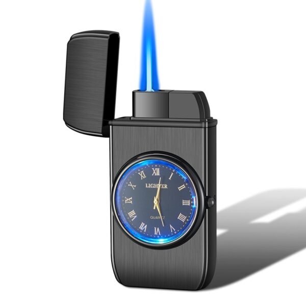 Personalized Creative Multifunctional Electronic Watch Cigarette Lighter-in-one Body Multi-purpose LED Flashing Lamp Gift Lighter - Image 7