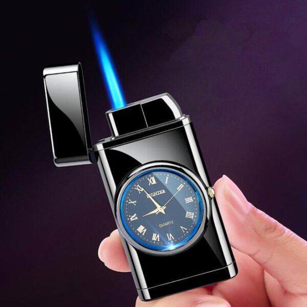 Personalized Creative Multifunctional Electronic Watch Cigarette Lighter-in-one Body Multi-purpose LED Flashing Lamp Gift Lighter - Image 5